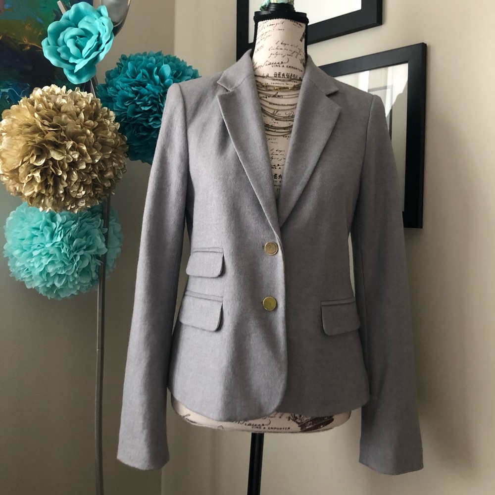 Anthropologie gray Cartonnier wool blazer size 8